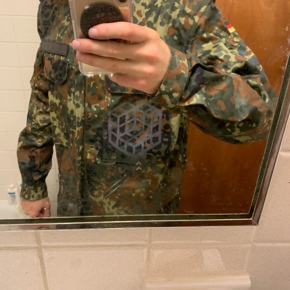 Sacred Geometry Reflective Millitary Jacket - Picture 4 of 7